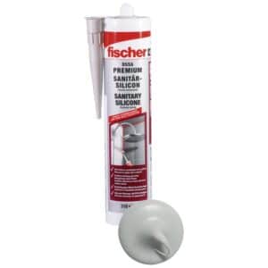 Fischer Sanitärsilicon DSSA Fugengrau 310 ml