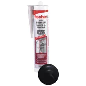 Fischer Sanitärsilicon DSSA Schwarz 310 ml