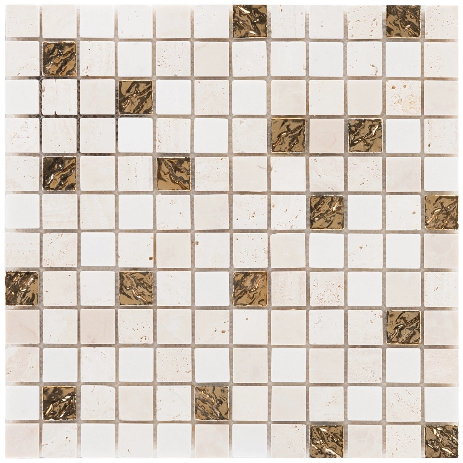 Mosaik Marmor Roma Gold 30 cm x 30 cm