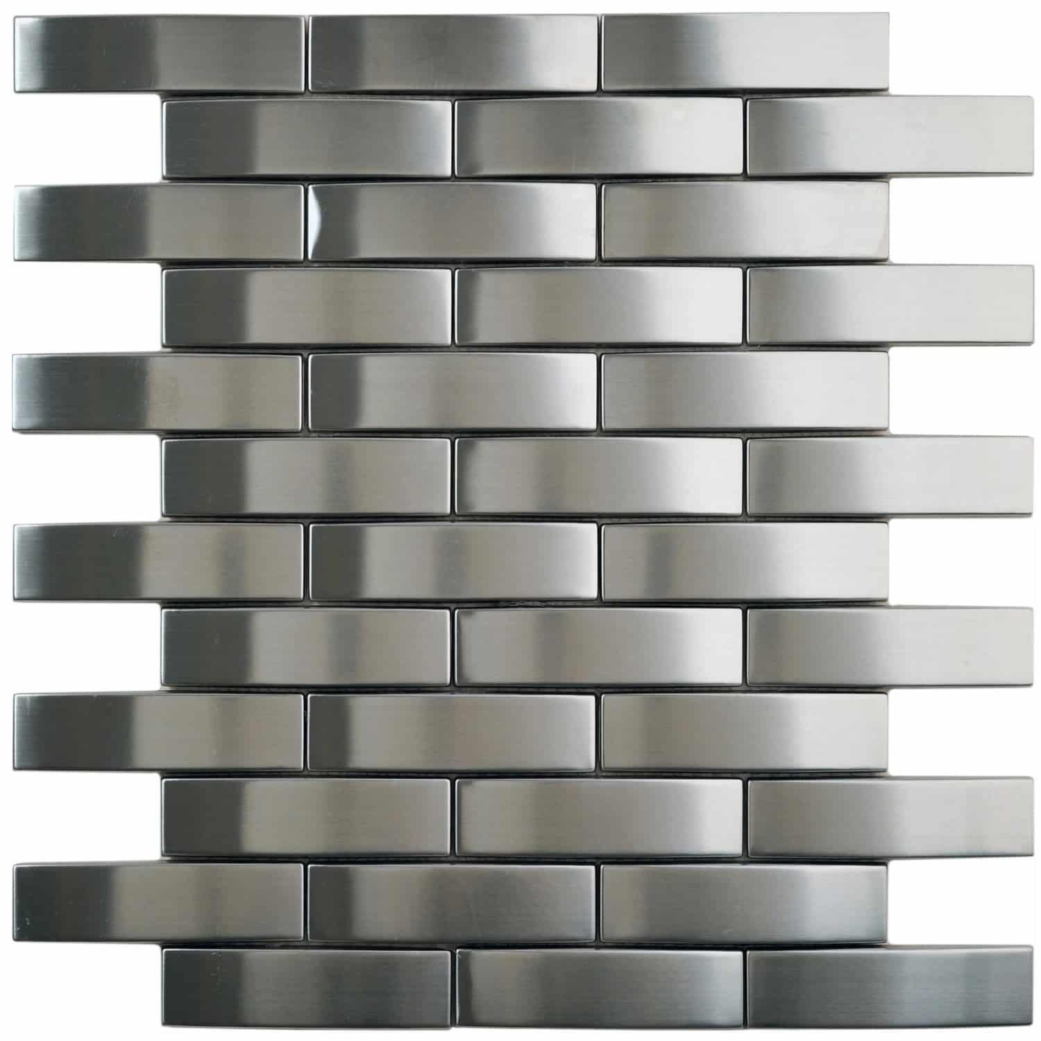Mosaik Metall Edelstahl 29 cm x 28 cm