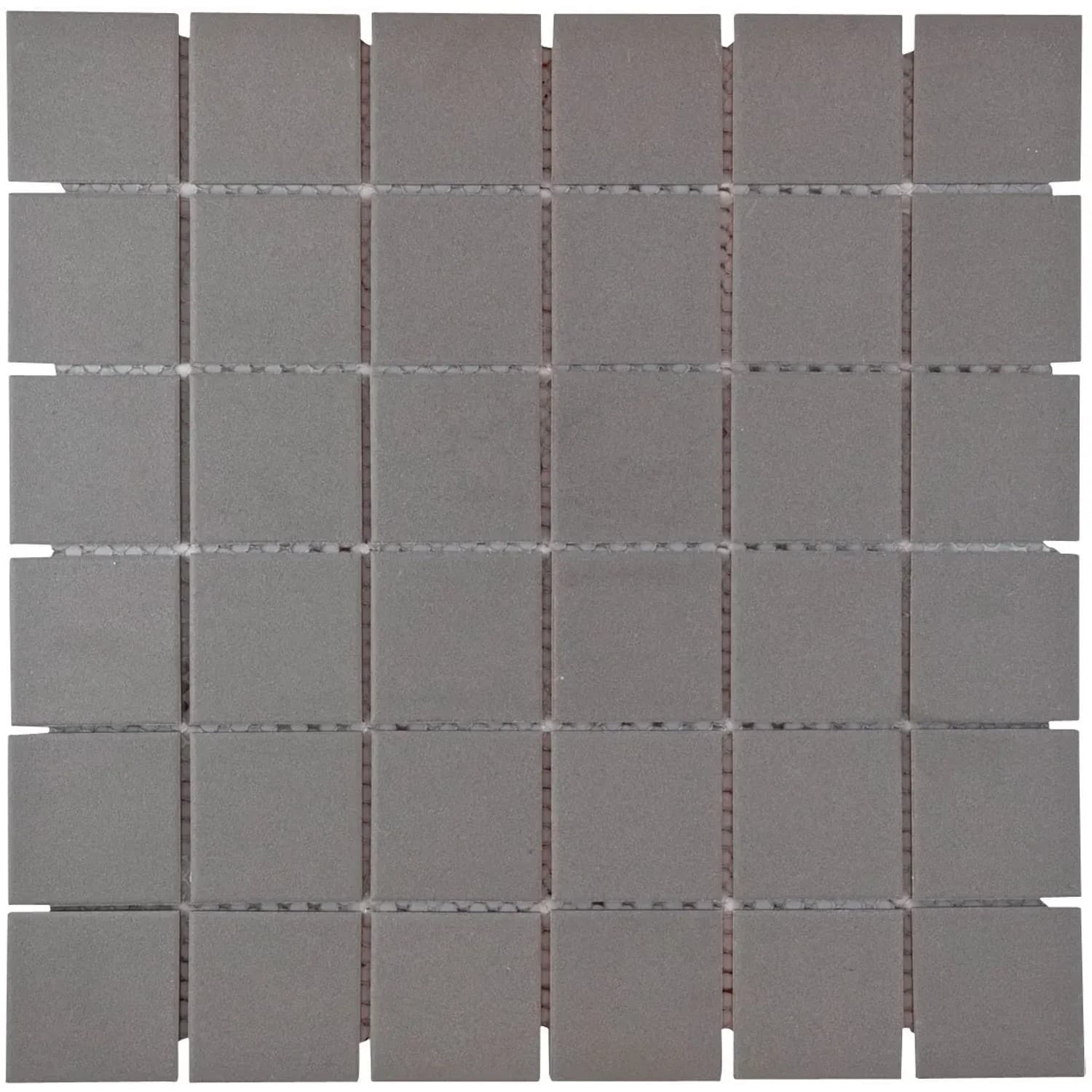 Mosaikmatte Antislip Dunkelgrau Keramik 30 cm x 30 cm