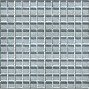 Mosaikmatte Glas Grau Uni 30 cm x 30 cm