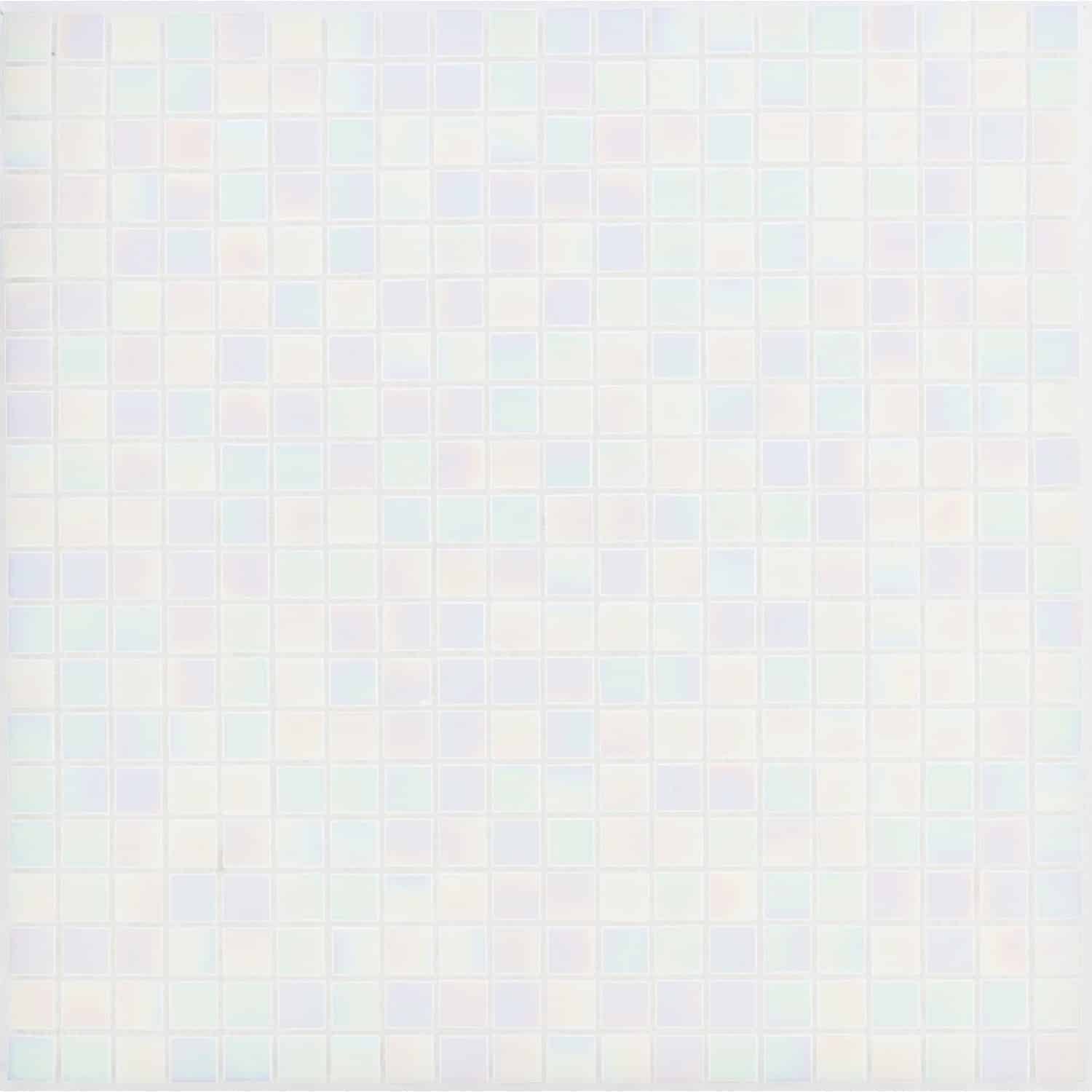Mosaikmatte Glas Perlmutt Weiß 32