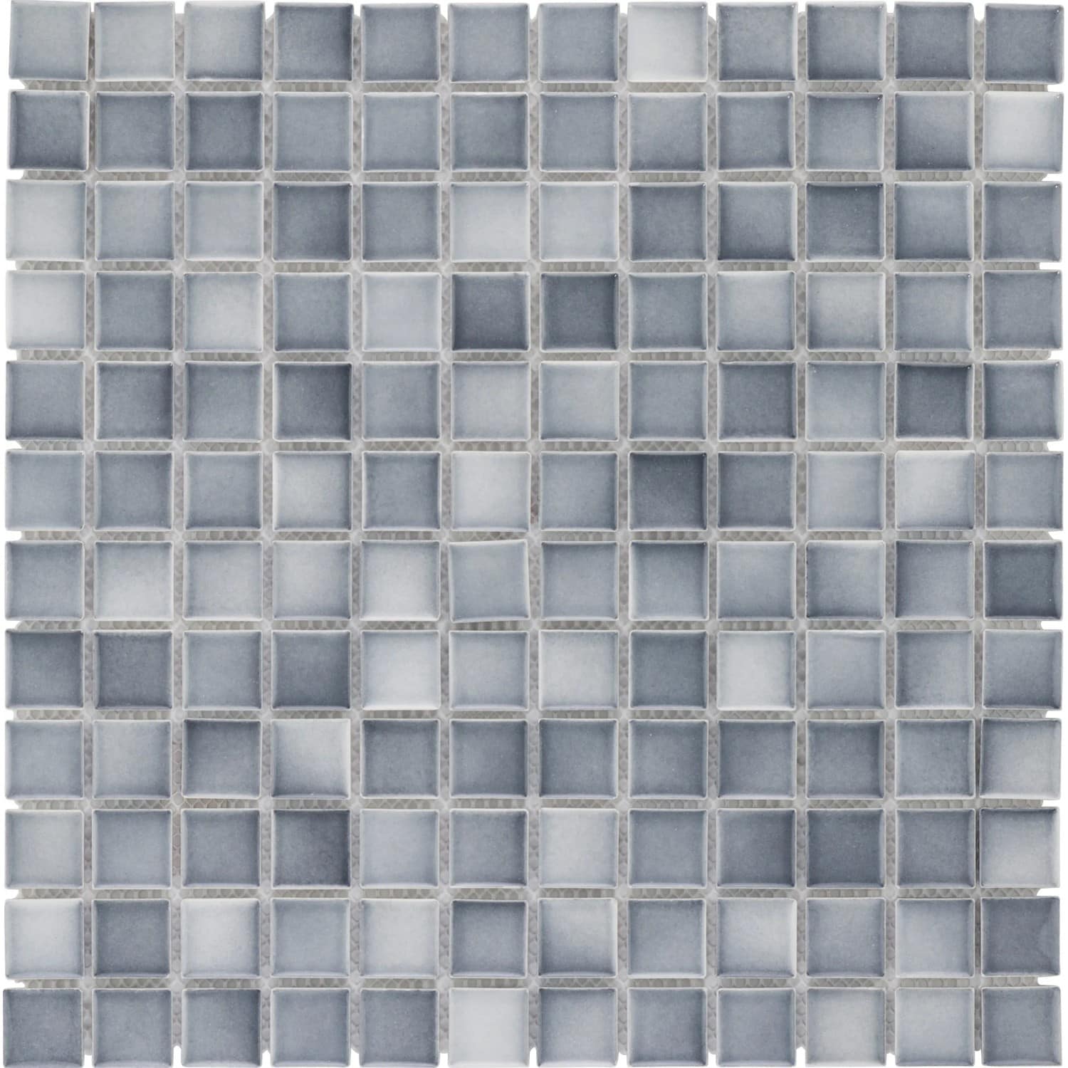Mosaikmatte Keramik Grau Melange 33 cm x 33 cm