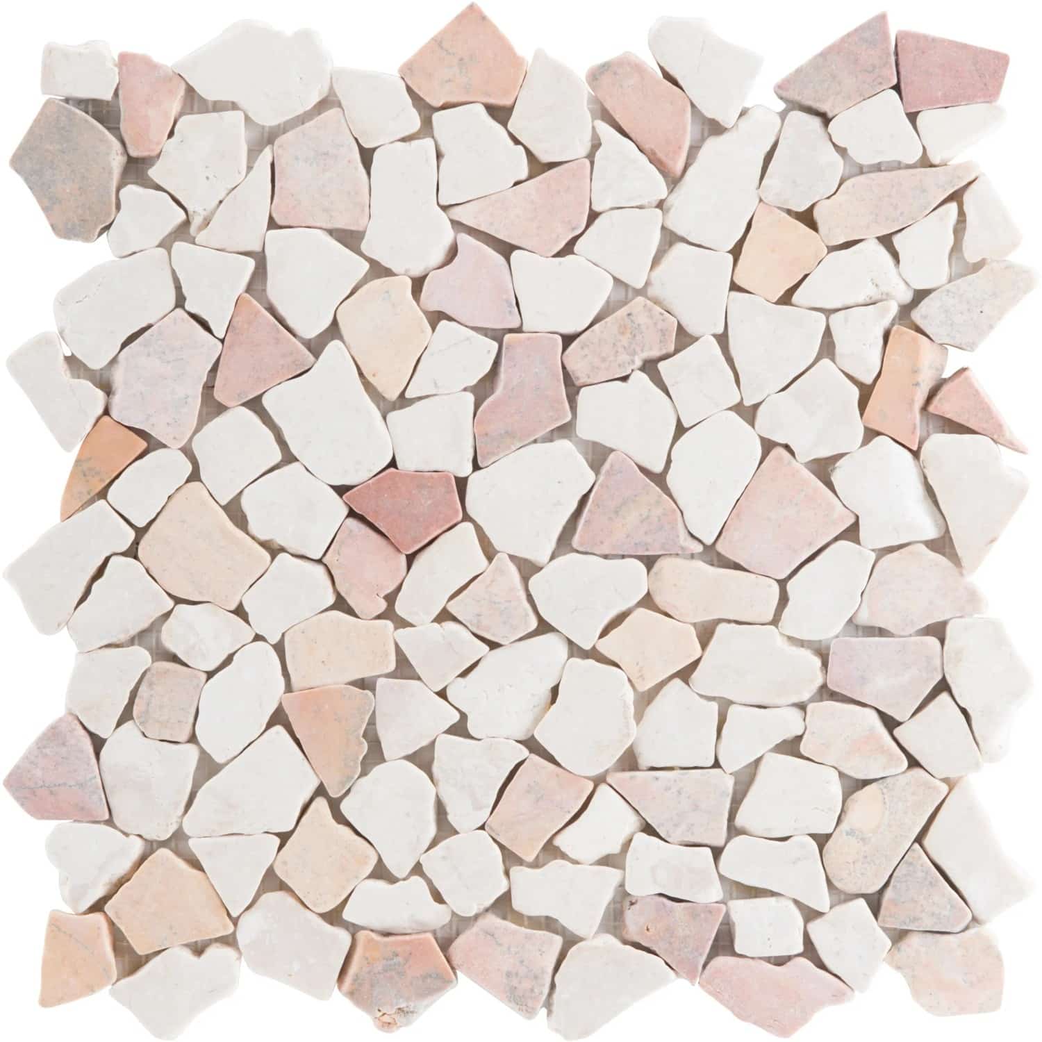 Mosaikmatte Mini Poly Marmor Rosso 28 cm x 28 cm