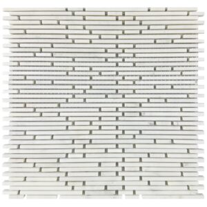 Mosaikmatte Superslim Bianco Beige 30