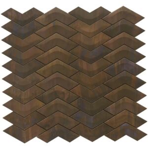 Mosaikmatte Wavy Metall Kupfer 29