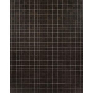 Mosaikmatte selbstklebend Alu gebürstet Schwarz 29 cm x 29 cm/ 30 mm x 30 mm