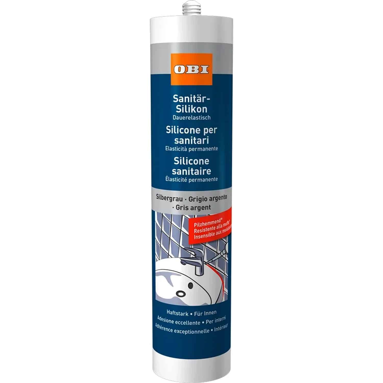 OBI Sanitär-Silikon Silbergrau 310 ml