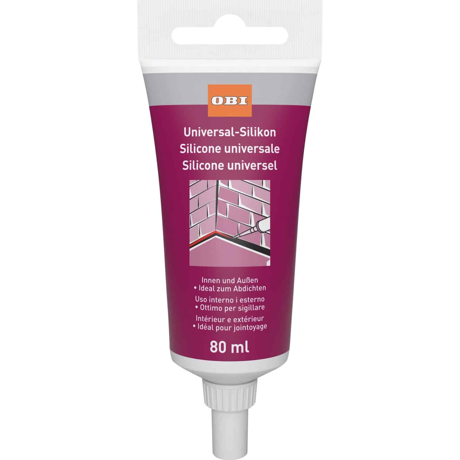 OBI Universal-Silikon Weiß 80 ml