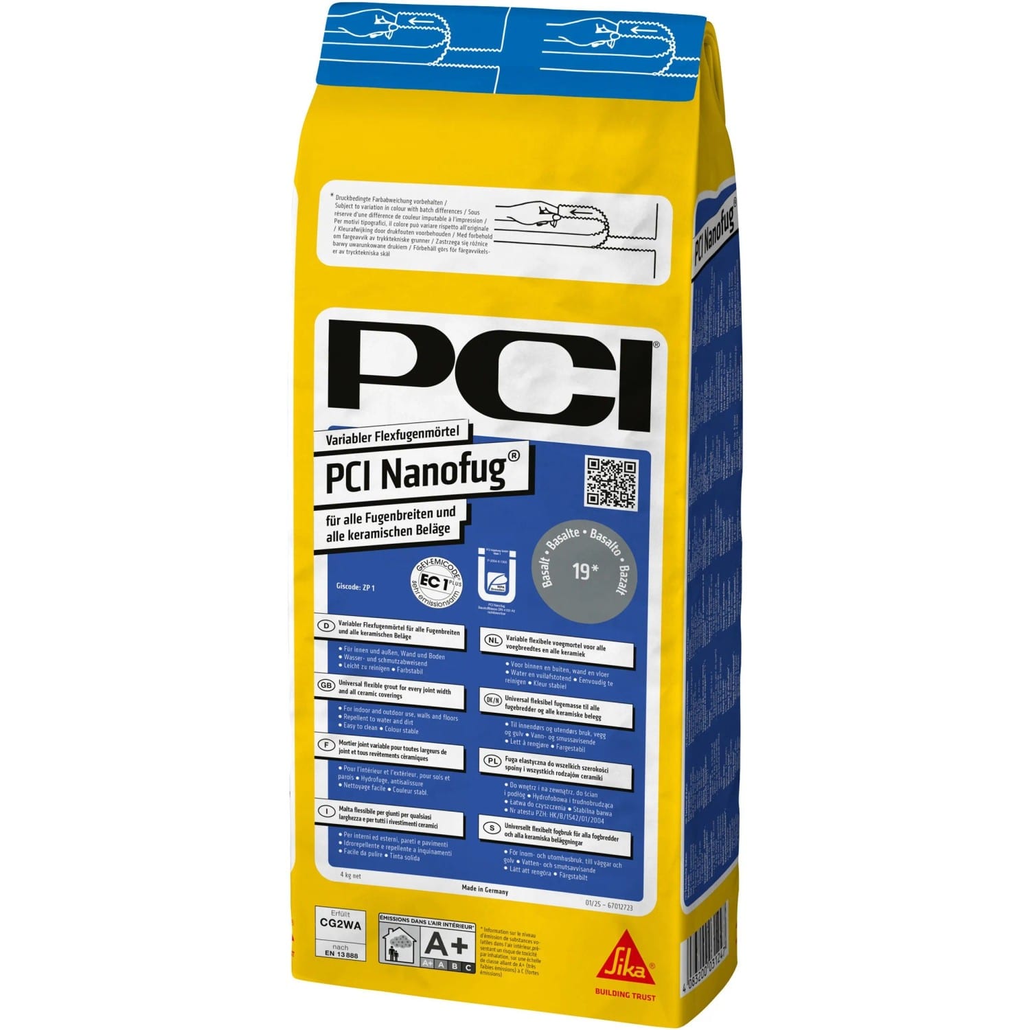 PCI Nanofug Flexfugenmörtel Manhattan 4 kg