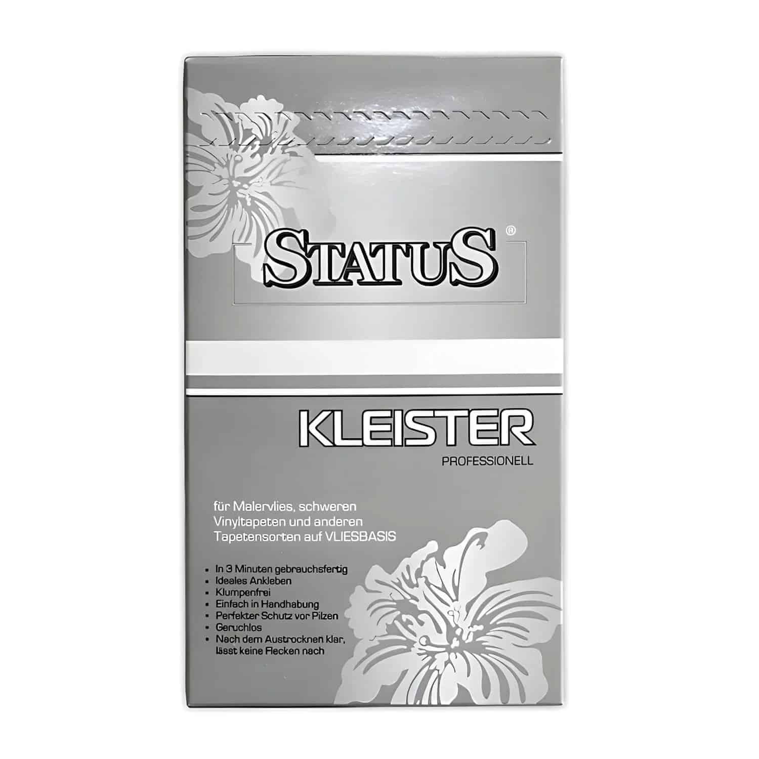 PROFHOME STATUS PROFI Kleister Tapetenkleister für alle Vliestapeten 250 g für max. 40 qm Weiß
