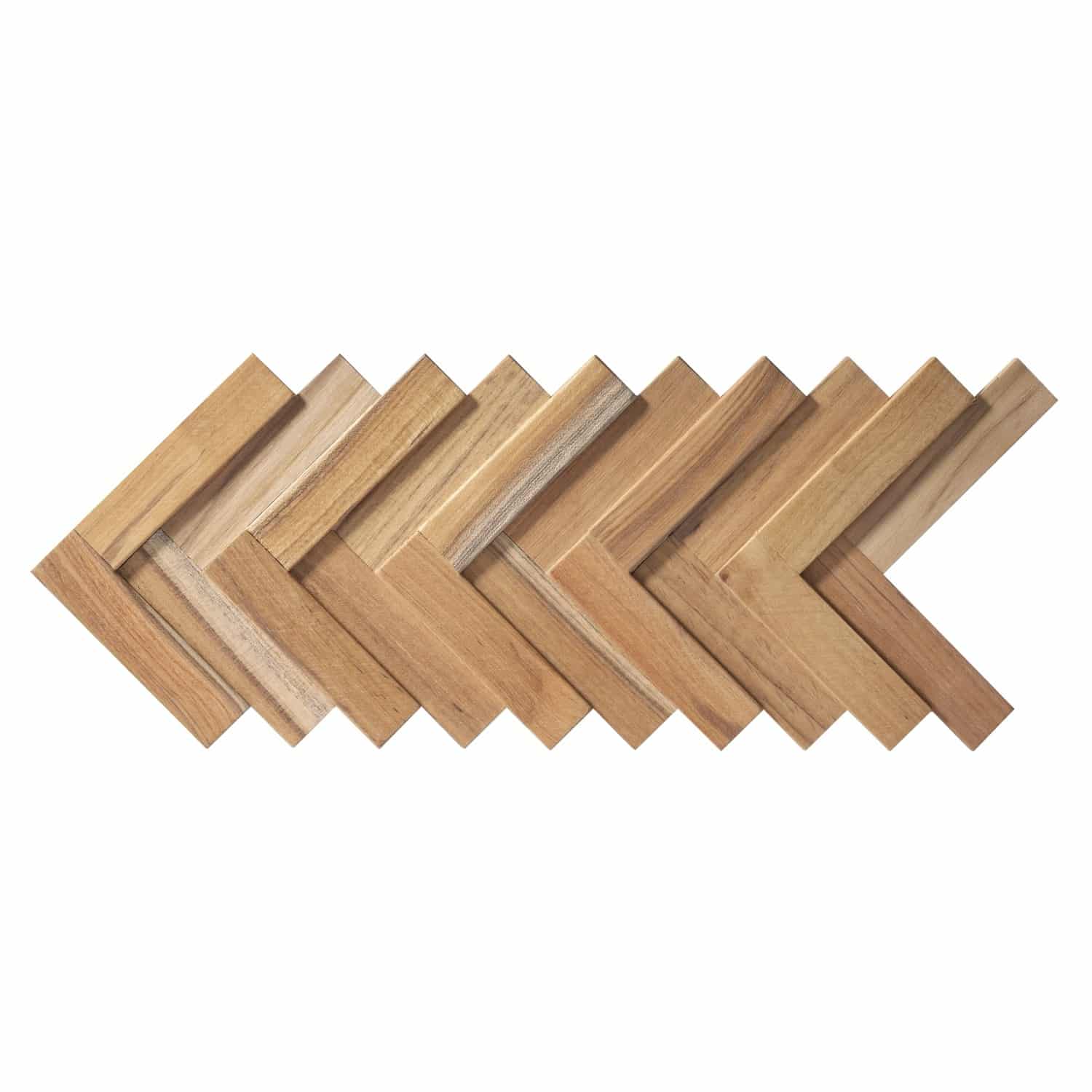 Rebel of Styles Holzverblender UltraWood Teak Herringbone 37