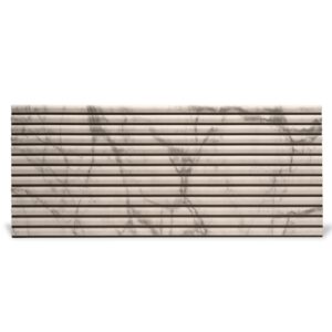 Rebel of Styles Verblender UltraLight Linari Round HD 116 cm x 50 cm Marble Weiß