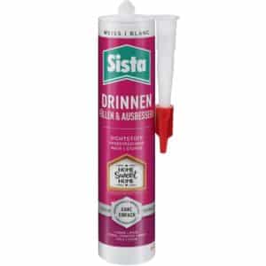 Sista Acryl Dichtstoff Drinnen Füllen & Ausbessern Kartusche Weiß 280 ml