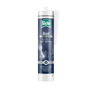 Sista Bad Sanitär Silikon 280 ml Kartusche Weiß
