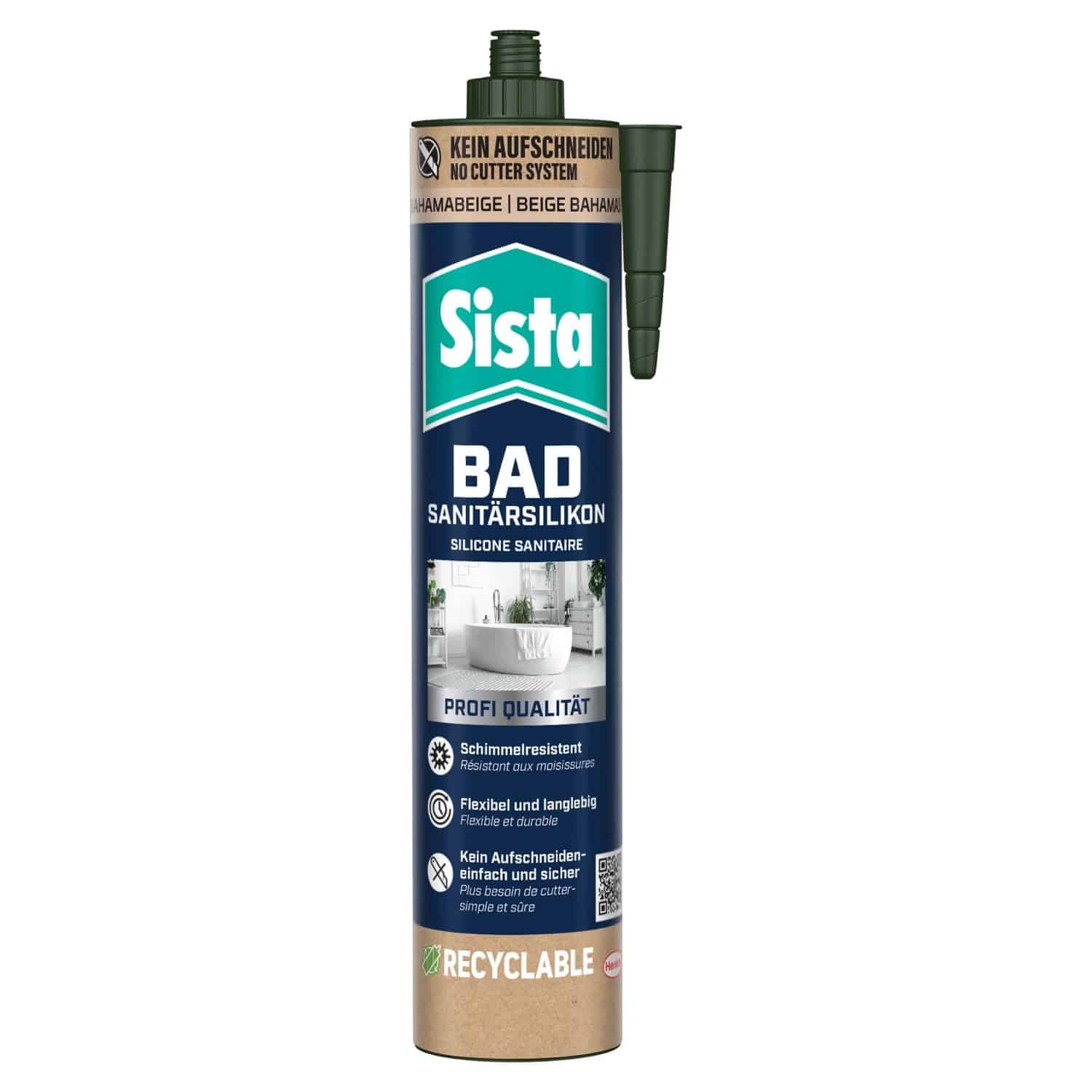 Sista Sanitär-Silikon für Bad & Küche Beige 280 ml