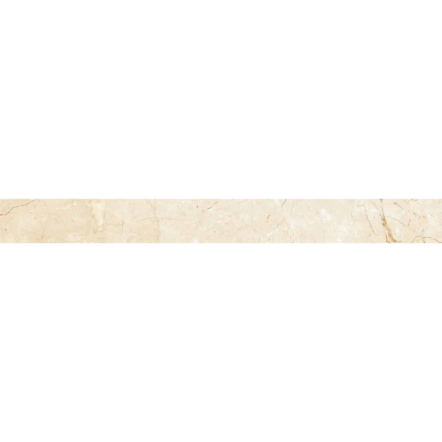 Sockel Mercury Crema glasiert poiert 6 cm x 60 cm