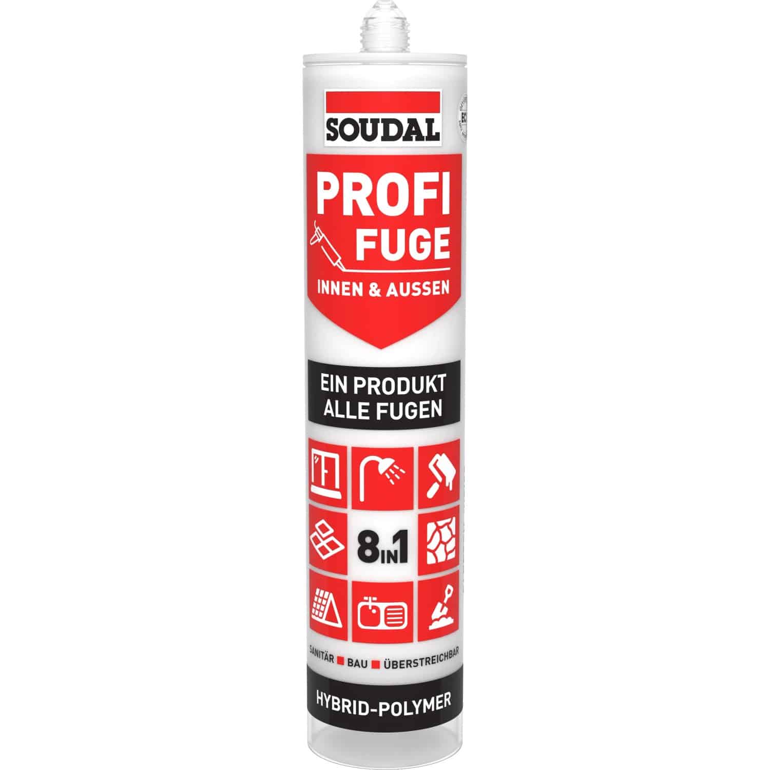 Soudal Dichtstoff Profi-Fuge 8-in-1 Weiß 280 ml