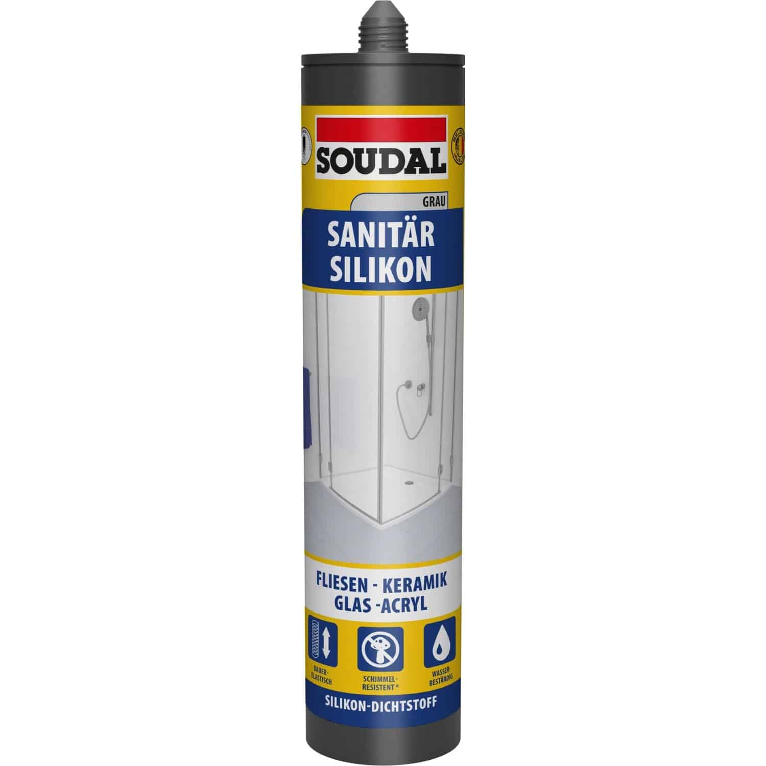 Soudal Sanitär Silikon Grau 300 ml