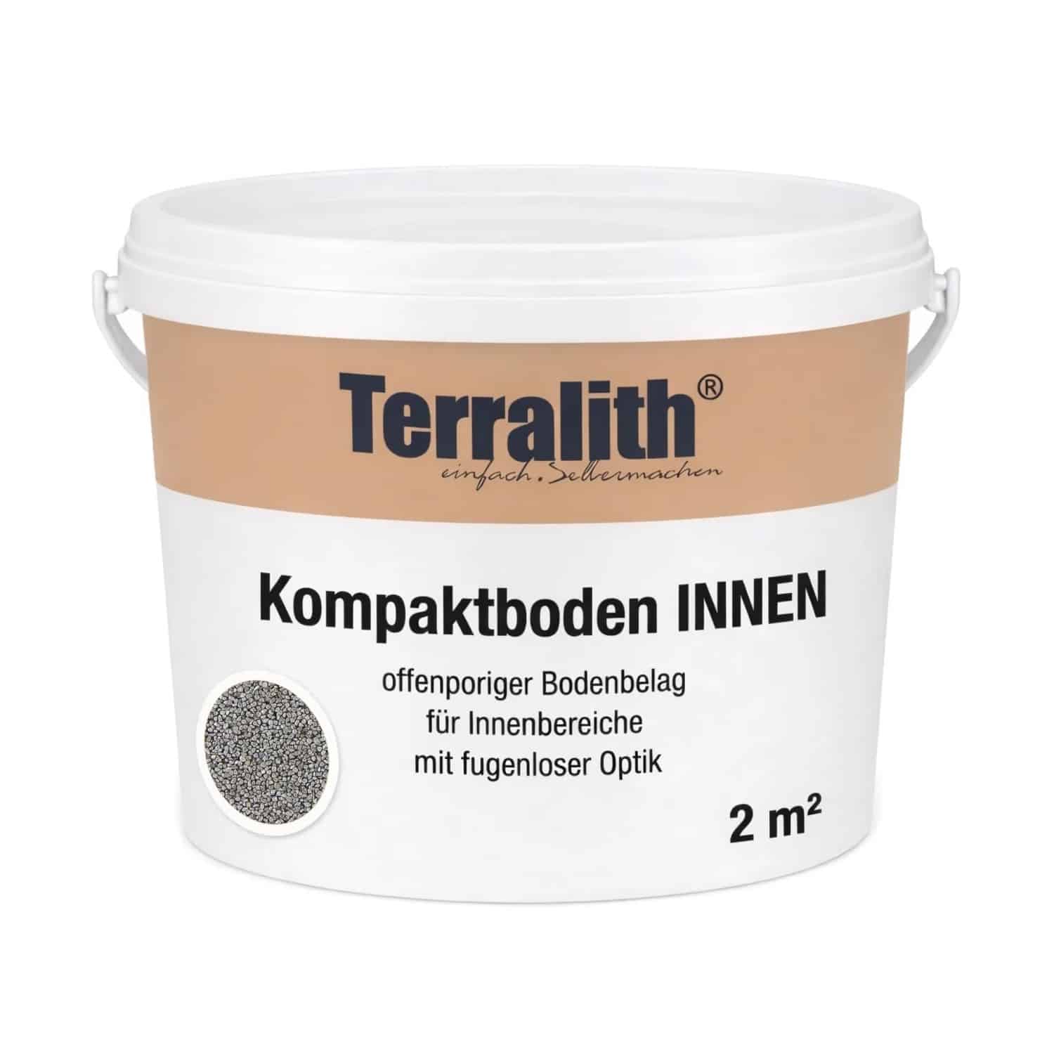 Terralith Kompaktboden Metallic Grau für 2 m²