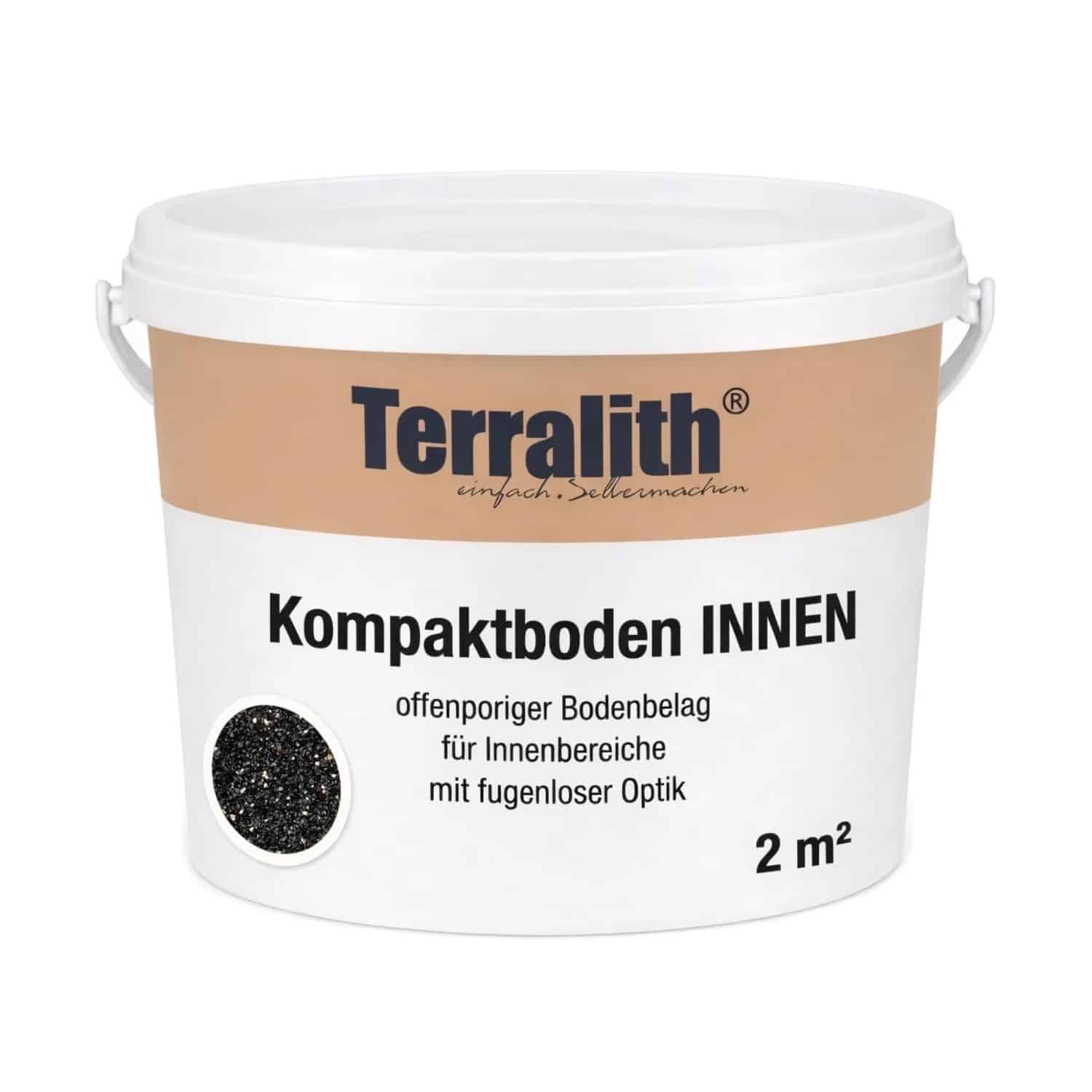 Terralith Kompaktboden Mix Nero 105 für 2 m²