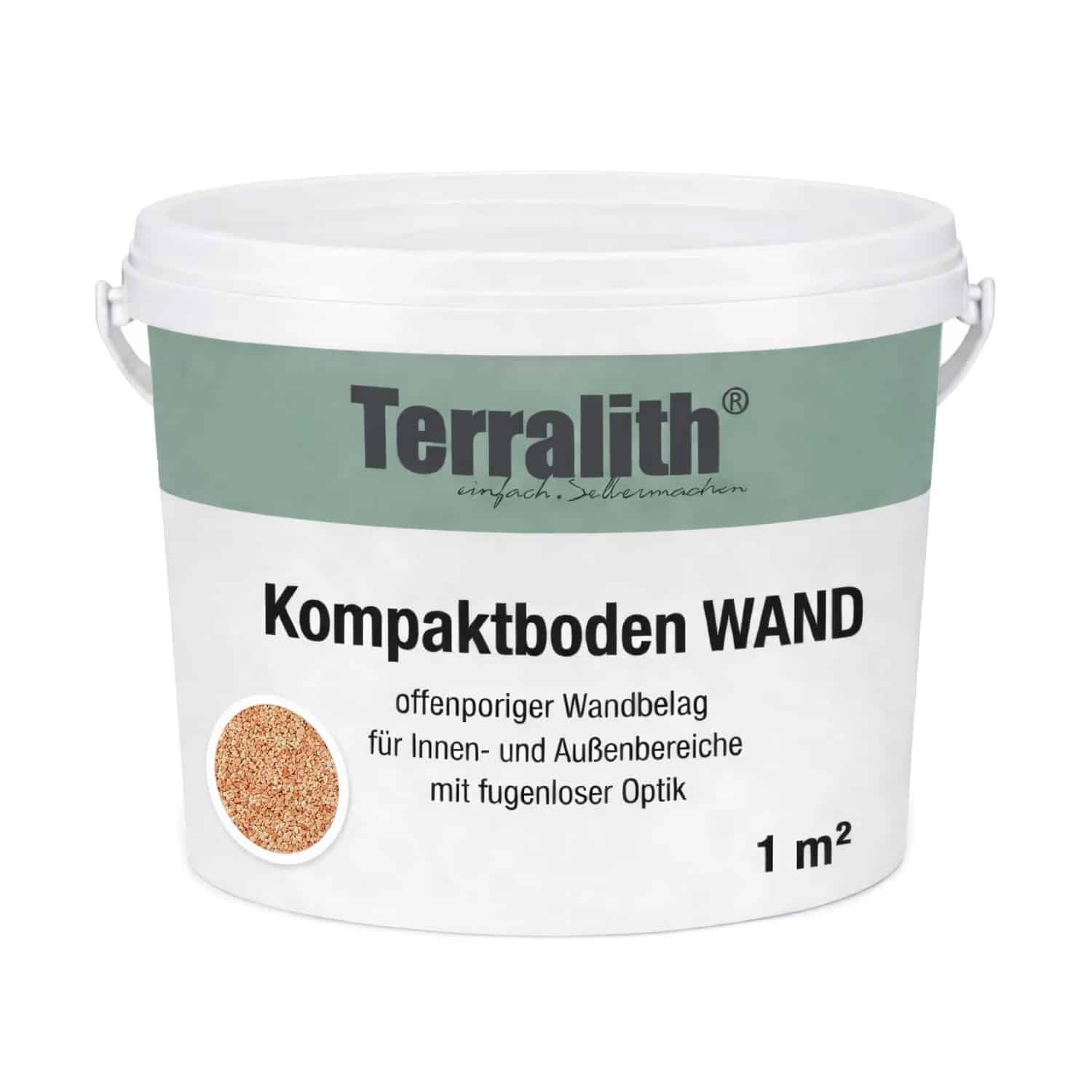 Terralith Kompaktboden Wand Rosa für 1 m²