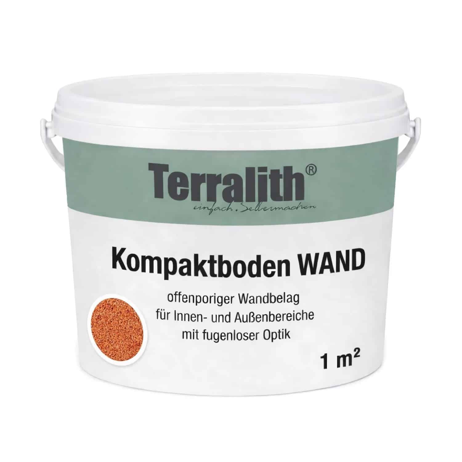 Terralith Kompaktboden Wand Rosso für 1 m²