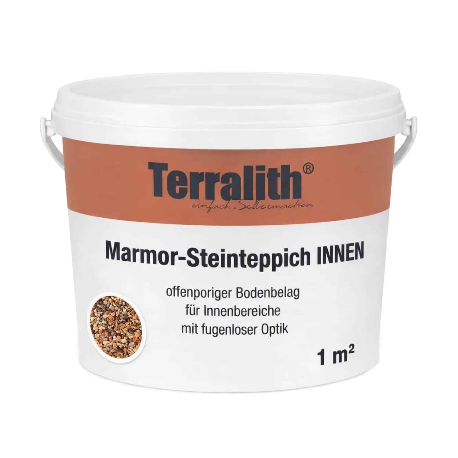 Terralith Marmor Steinteppich Mix Colorato Tre für 1 m² Innen Fein 2-4 mm