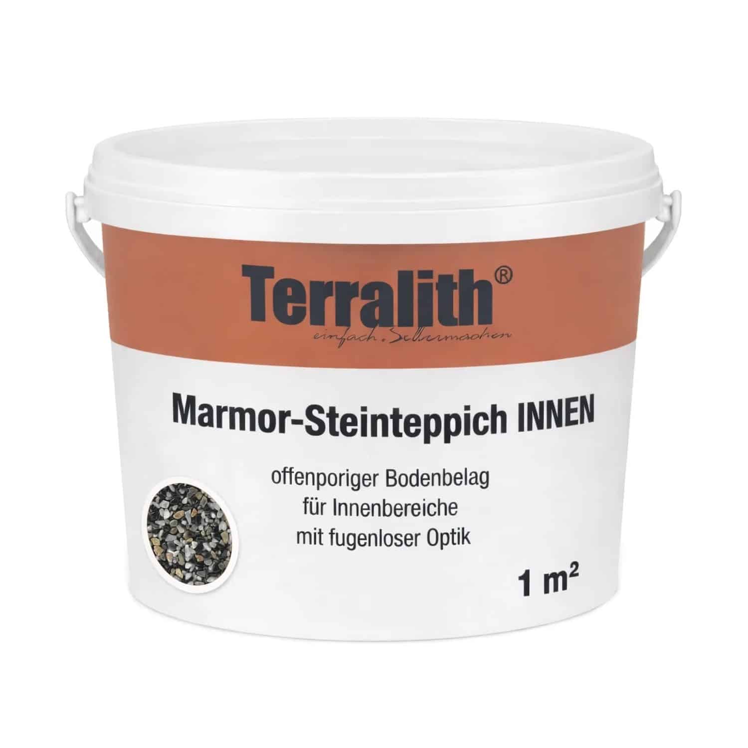 Terralith Marmor Steinteppich Mix Sizilia für 1m² Innen Fein 2-4 mm