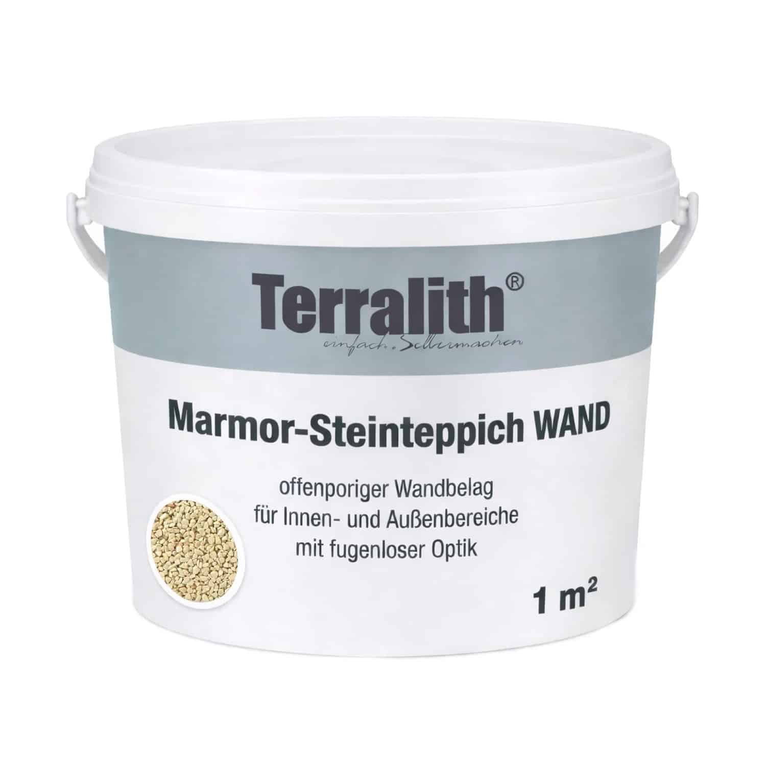 Terralith Marmor - Steinteppich Wand Vaniglia Fein für 1 m²