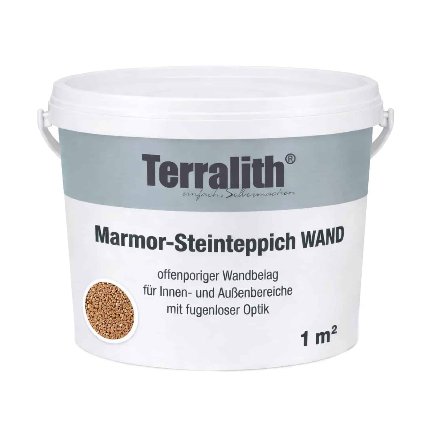 Terralith Metallic Steinteppich Wand Gold für 1 m²
