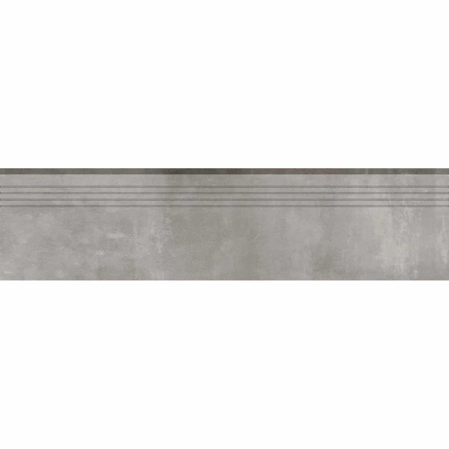 Trittstufe Denver Feinsteinzeug Glasiert Matt Grey 30 cm x 120 cm
