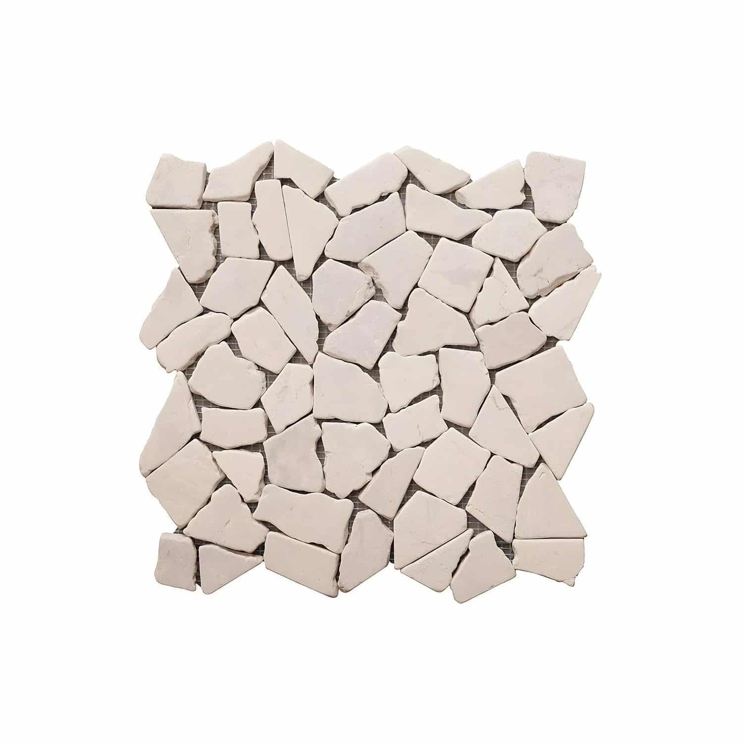 Vente-unique Fliese Poesy Cremefarben 30 cm