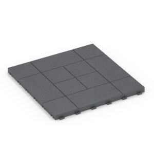 WARCO Tafelmuster-Klickfliese Silbergrau 38