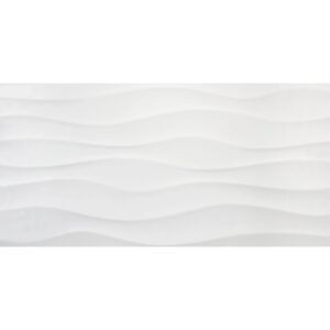Wandfliese Alaska Steingut Glasiert Weiß Glänzend 30 cm x 60 cm x 0