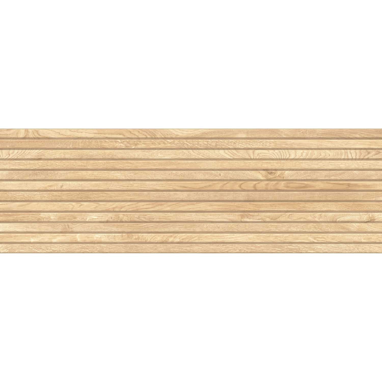 Wandfliese Lamellenoptik 89 cm x 29 cm Helle-Beige