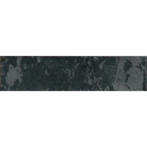Wandfliese Lotis Steingut Blau Glasiert Glänzend 6 cm x 24 cm