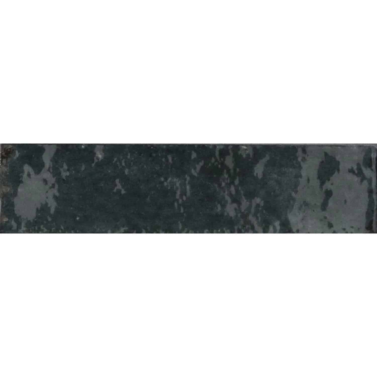 Wandfliese Lotis Steingut Blau Glasiert Glänzend 6 cm x 24 cm