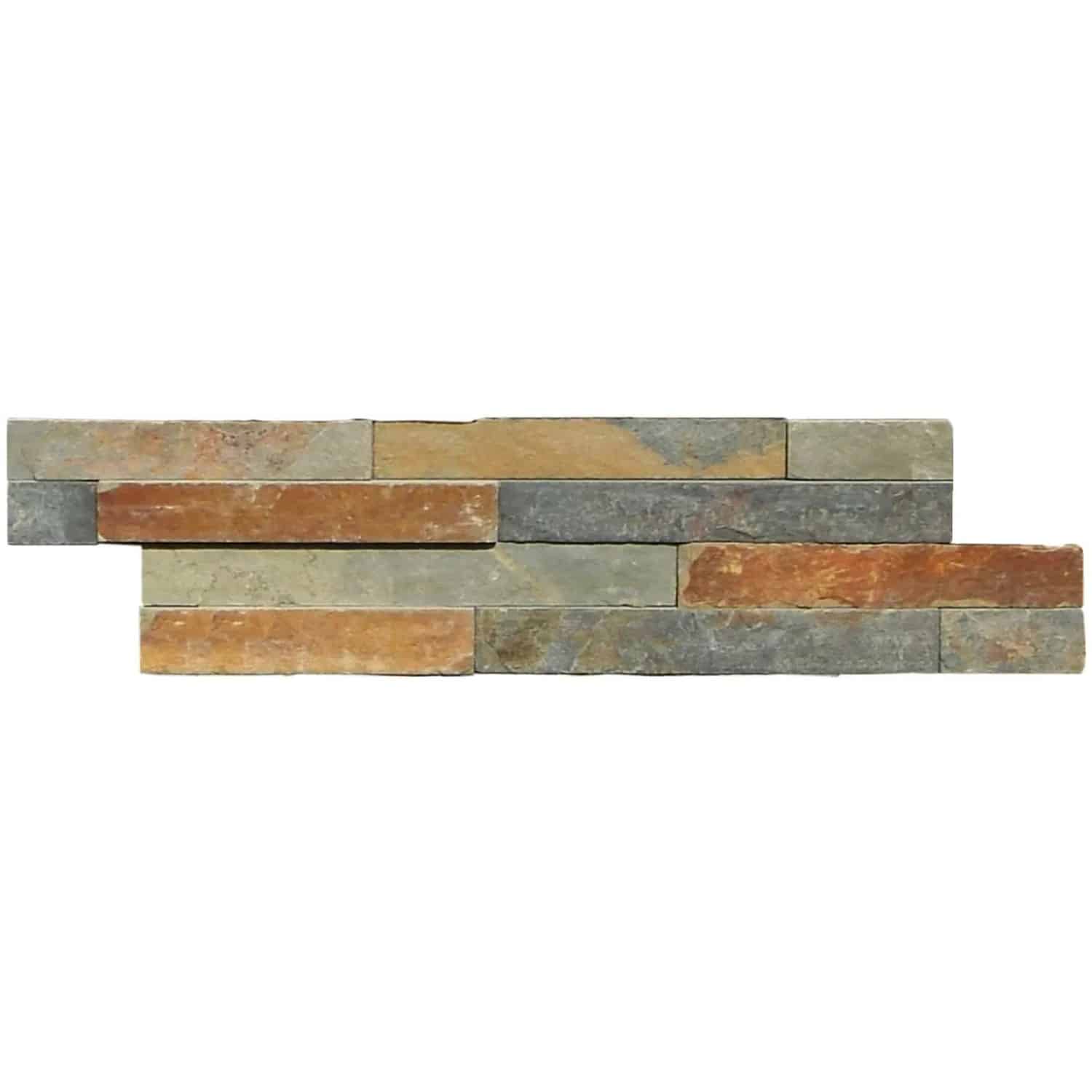 Wandverblender Schiefer Multicolor 40 cm x 10 cm - 0